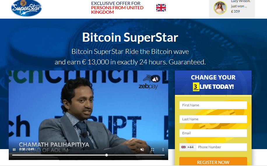 Bitcoin Superstar app